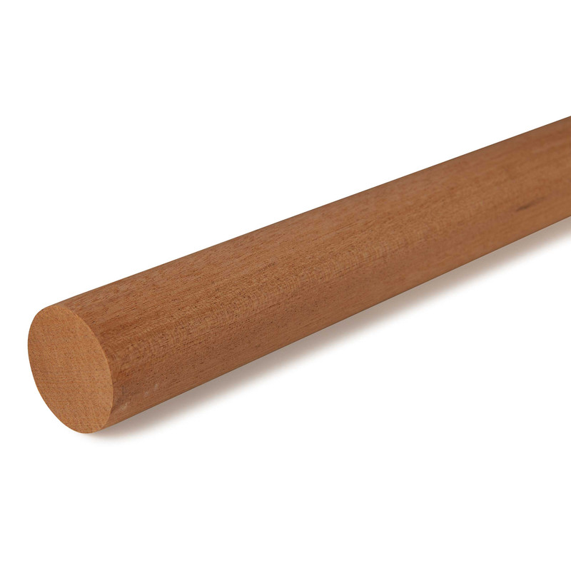 36" Round Wood Dowel - Species:Mahogany - Diameter:1-1/4"
